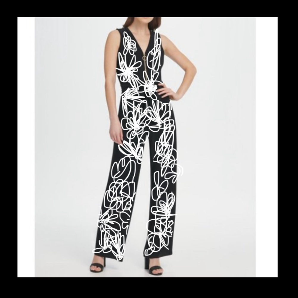 DKNY Sleeveless Jumpsuit